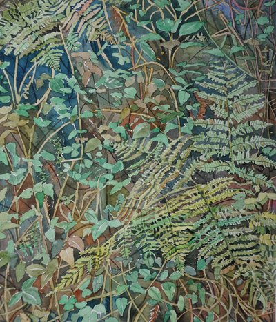 Lush Forest Ferns by Luisa Millicent
