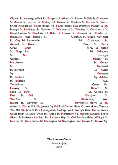 London Circle by Luke M Walker