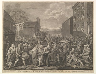 The March to Finchley: A Representation of the March of the Guards towards Scotland, June 12, 1761 by Luke Sullivan