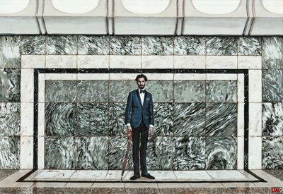 Self-Portrait on a Platform by Luke Waller