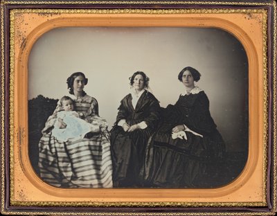Portrait of a Mother, Child, and Two Women, c. 1850 by Luther Holman Hale