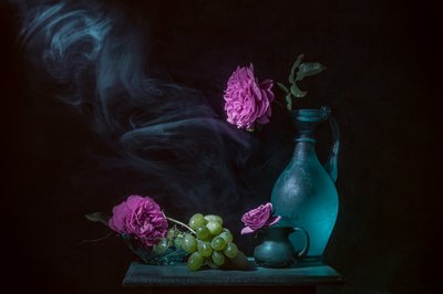 Ethereal Rose Still Life by Lydia Jacobs