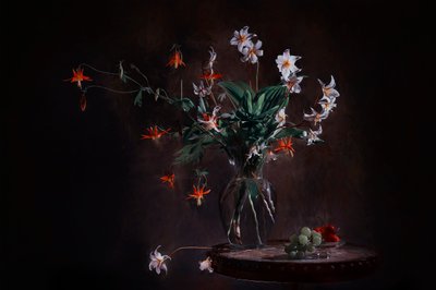 Moody Floral Still Life by Lydia Jacobs