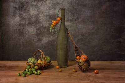 Rustic Harvest Still Life by Lydia Jacobs