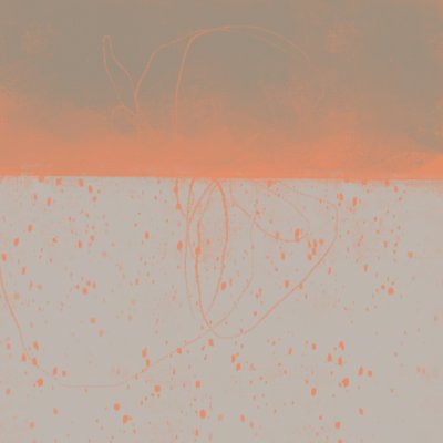 Abstract Orange Horizon by MANSI SAXENA