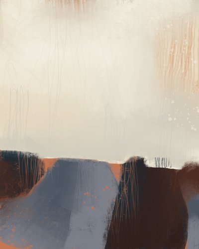Earthy Abstract Horizon by MANSI SAXENA