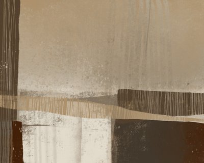 Earthy Geometric Abstract by MANSI SAXENA