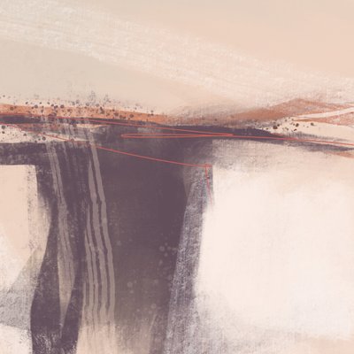 Muted Horizon Abstract by MANSI SAXENA