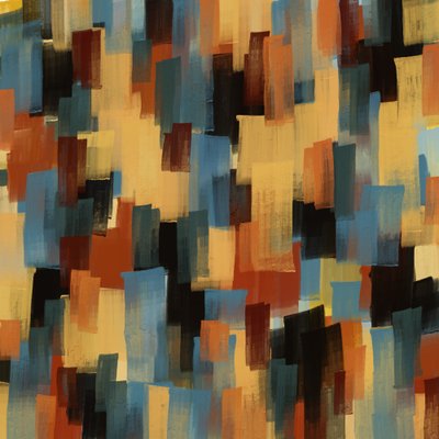Vibrant Cityscape Abstract by MANSI SAXENA