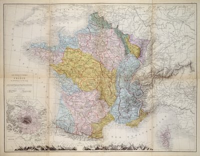 Map of France by M.M. and Leroy, Ch. Drioux