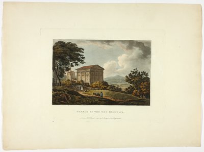 Temple of the God Rediculus, plate five from the Ruins of Rome by M. Dubourg
