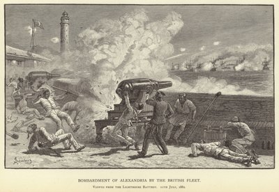 Bombardment of Alexandria by the British Fleet by M. Schonberg