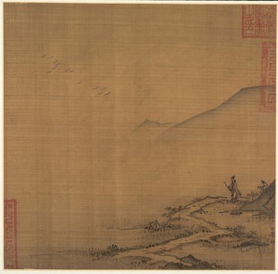 Landscape with Flying Geese, mid-1200s by Ma Lin