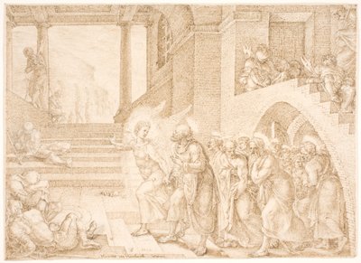 The Apostles Freed from Prison by an Angel by Maarten van Heemskerck