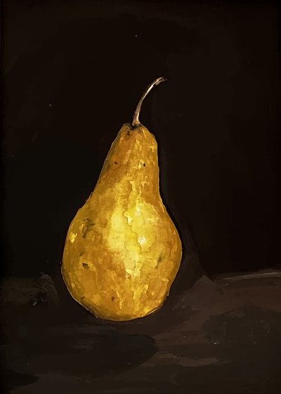 Golden Pear Still Life by Madison Phipps
