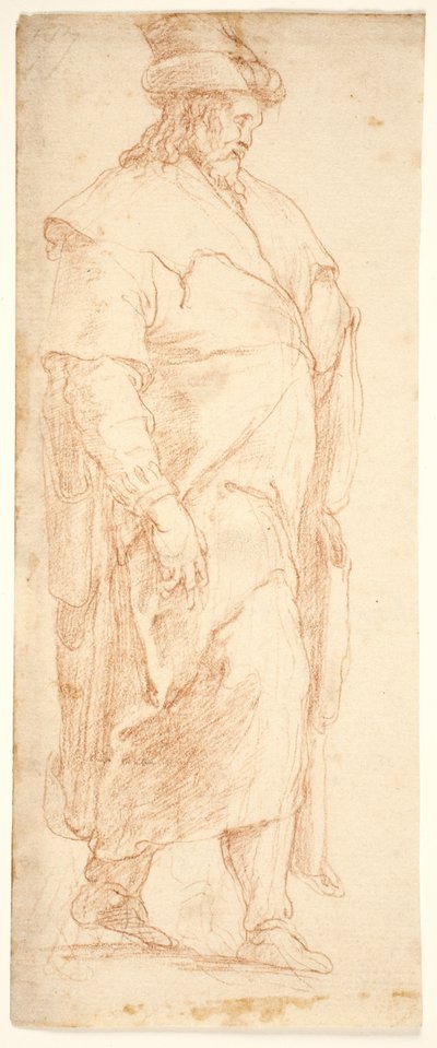 Man in a Cloak Walking to the Right by Maganza