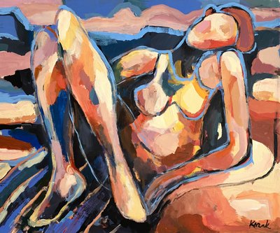 Abstract Female Nude by Magdalena  Krzak