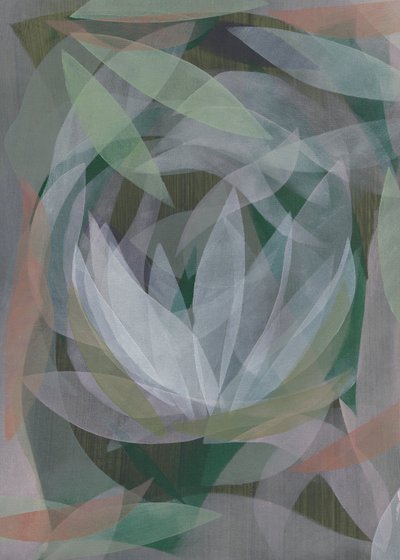 Abstract Lotus Flower by Maira Ribena