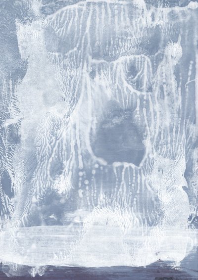 Cool Blue Abstract Texture by Maira Ribena