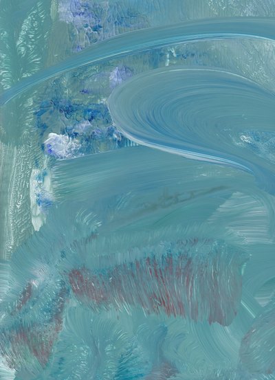 Fluid Blue Abstract by Maira Ribena