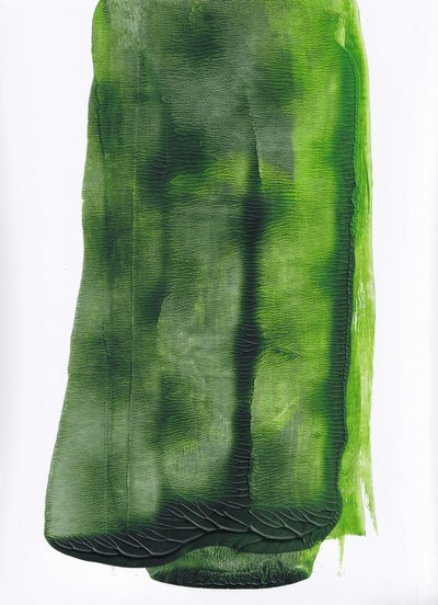 Fluid Green Abstract by Maira Ribena