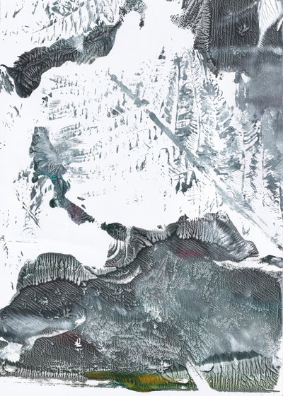 Icy Abstract Landscape by Maira Ribena