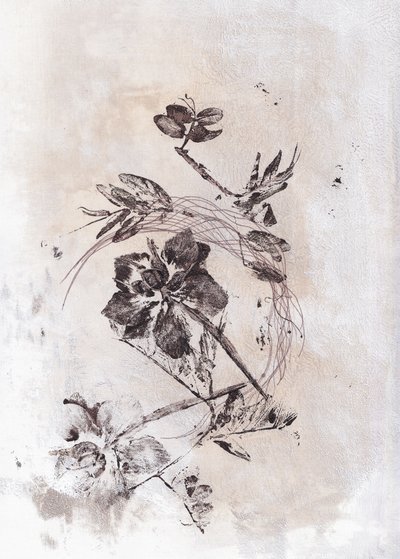 Sepia Botanical Flow by Maira Ribena