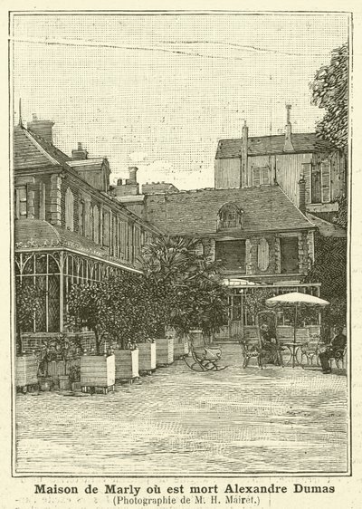 House in Marly where French author Alexandre Dumas the Younger died by Mairet