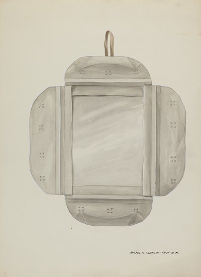 Tin Mirror Frame, c. 1937 by Majel G. Claflin