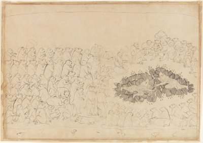 Rama and Lakshmana Overwhelmed by Arrows: Folio from the Siege of Lanka Series by Manaku