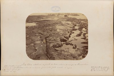 Detailed Study of Part of the Inner Side of the Recife of Pernambuco Showing the Basins Formed by Water Action by Marc Ferrez