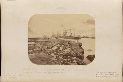 View of Part of the Interior of the Recife of Pernambuco showing Surface Details by Marc Ferrez