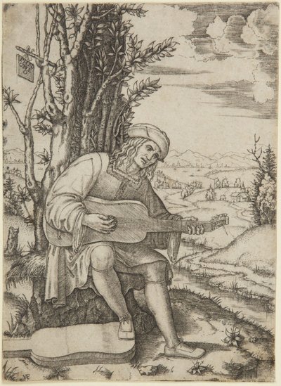 Portrait of the Poet Giovanni Achillini, called Filoteo by Marcantonio Raimondi
