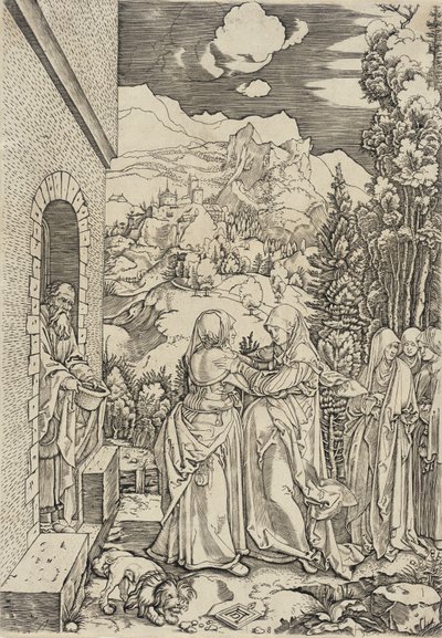 The Visitation by Marcantonio Raimondi