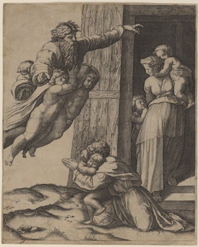 God Appearing to Noah by Marcantonio Raimondi after Raphael
