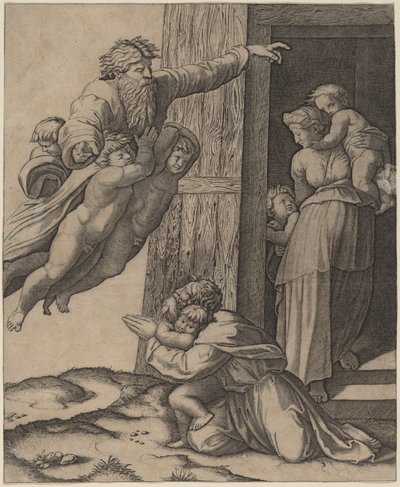 God Appearing to Noah by Marcantonio Raimondi after Raphael