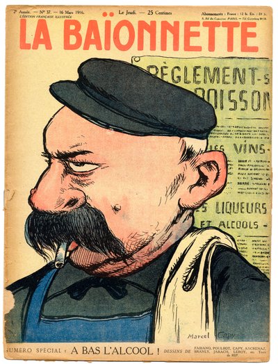 Cover of La Baionnette, Satirical in Colors by Marcel Amable O.L. Capy