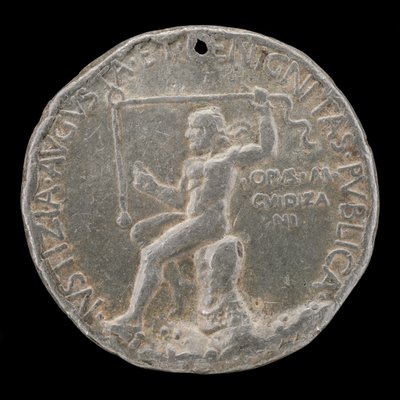Laureate Figure Holding a Plummet Line, 1454 or after by Marco Guidizani
