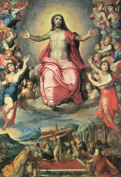 Mystical Winepress and Christ in Glory by Marco Pino