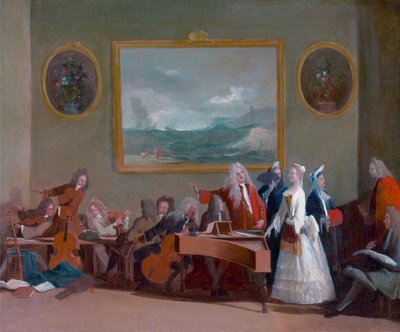 Rehearsal of an Opera by Marco Ricci