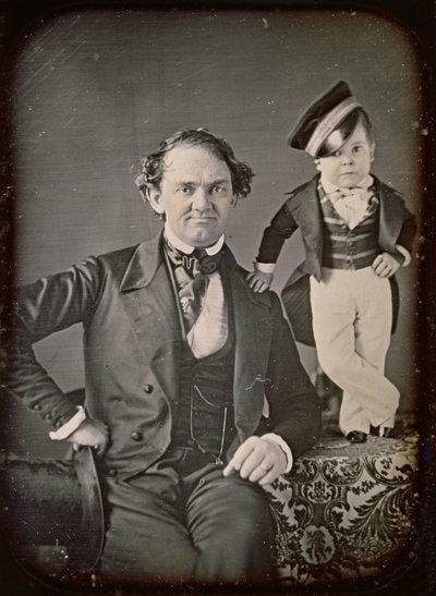 P.T. Barnum and General Tom Thumb by Marcus Aurelius Root