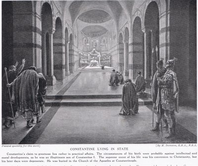 Constantine Lying in State by Margaret Dovaston