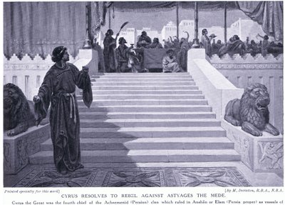 Cyrus Resolves to Rebel Against Astyages the Mede 550 BC by Margaret Dovaston