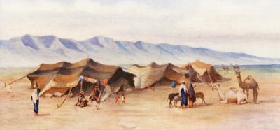Arab Encampment between Homs and Palmyra by Margaret Thomas