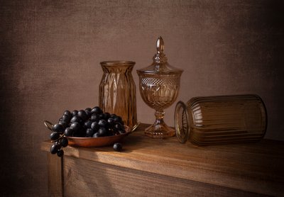 Amber Glass Grapes by Margareth Perfoncio