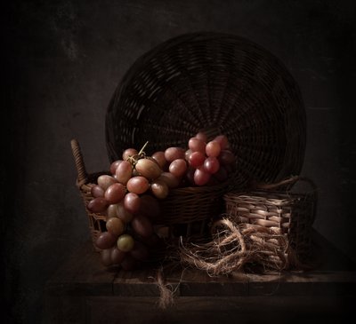 Dark Harvest Grapes by Margareth Perfoncio
