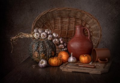 Dark Harvest Still Life by Margareth Perfoncio