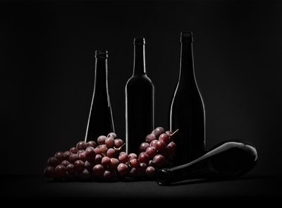 Dark Wine Still Life by Margareth Perfoncio