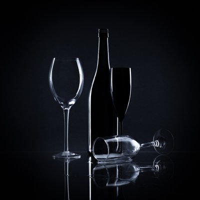 Elegant Wine Still Life by Margareth Perfoncio