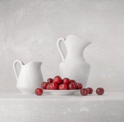 Fresh Plums and Pitchers by Margareth Perfoncio
